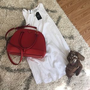 Alice and OliviaWhite summer cocktail dress 👠👗